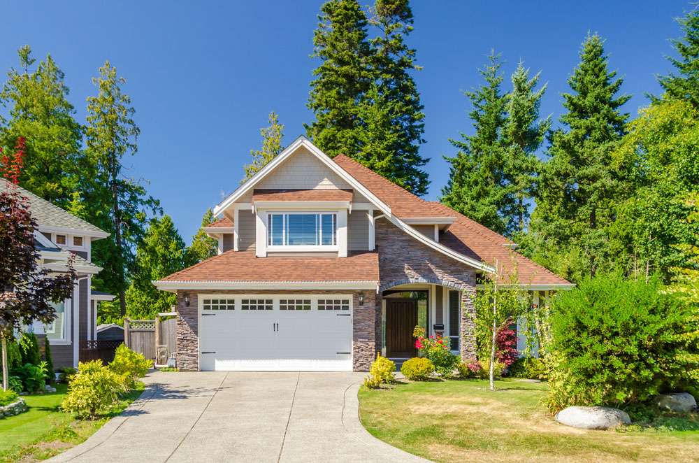 Home exterior with newly installed roof